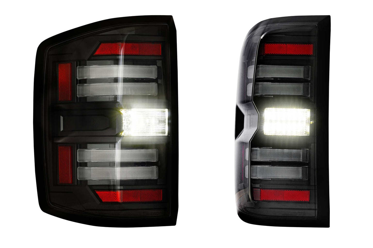 Morimoto Chevrolet Silverado 1500 / HD / GMC Sierra 3500HD Dually XB LED Tail Lights, 2014-2019, Pair, Smoked, LF729