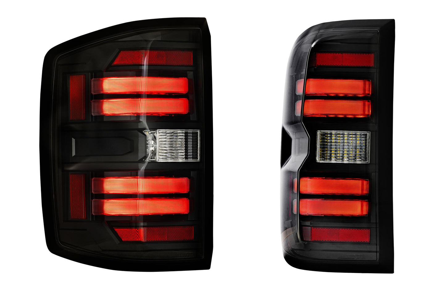 Morimoto Chevrolet Silverado 1500 / HD / GMC Sierra 3500HD Dually XB LED Tail Lights, 2014-2019, Pair, Smoked, LF729