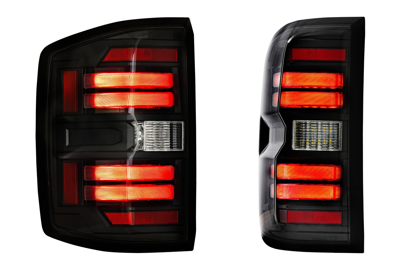 Morimoto Chevrolet Silverado 1500 / HD / GMC Sierra 3500HD Dually XB LED Tail Lights, 2014-2019, Pair, Smoked, LF729