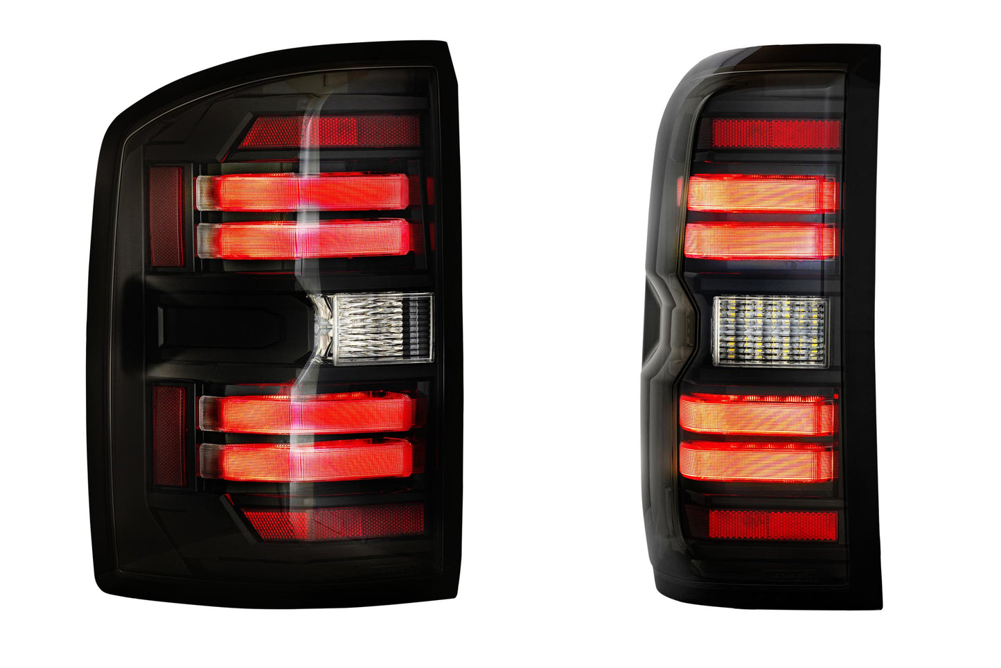 Morimoto GMC Sierra 1500 / Sierra 2500HD / 3500HD XB LED Tail Lights, 2014-2018, Pair, Smoked, LF731