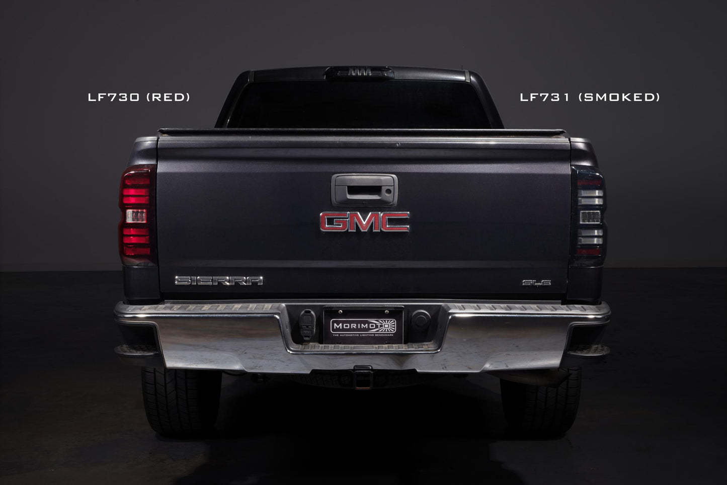 Morimoto GMC Sierra 1500 / Sierra 2500HD / 3500HD XB LED Tail Lights, 2014-2018, Pair, Smoked, LF731