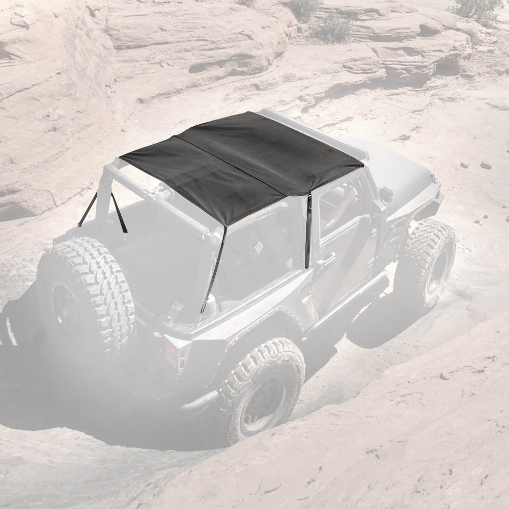 Smittybilt 2010-2018 Jeep Wrangler JK Extended Top, Black Diamond, 94235