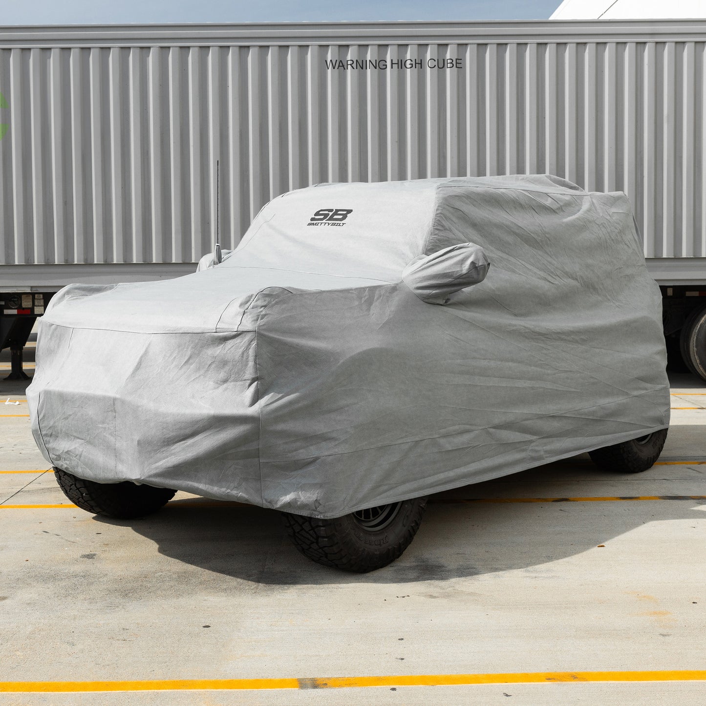 Smittybilt 2021-2025 Ford Bronco Full Car Cover with Storage Bag, Lock & Cable, Gray, 21+, 4 Door, 955