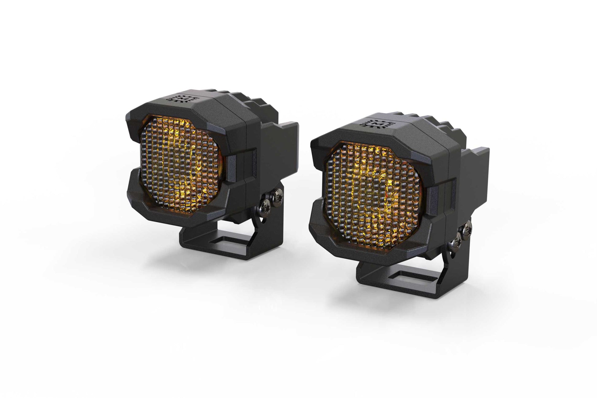 Morimoto 1Banger HXB LED Pods, With Included U Brackets, Flood, Yellow, Pair, Universal, BAF093