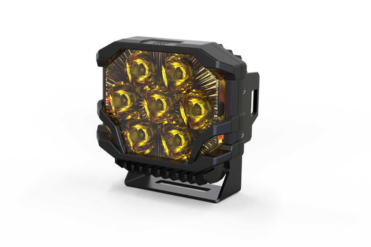 Morimoto BigBanger HXB LED Pods, With Included U Brackets, Amber DRL, Spot, Yellow, Each, Universal, BAF123