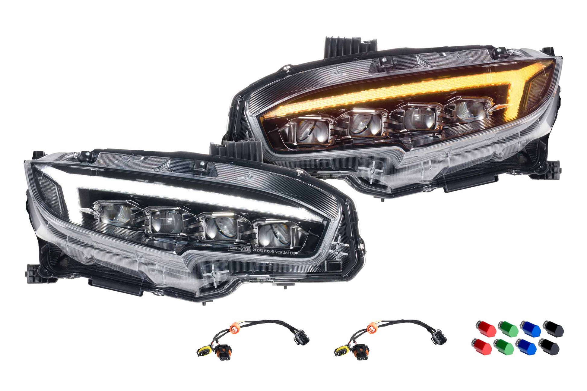 Morimoto Honda Civic XB LED Headlights, 2016-2021, Generation II, Pair, LF2-473