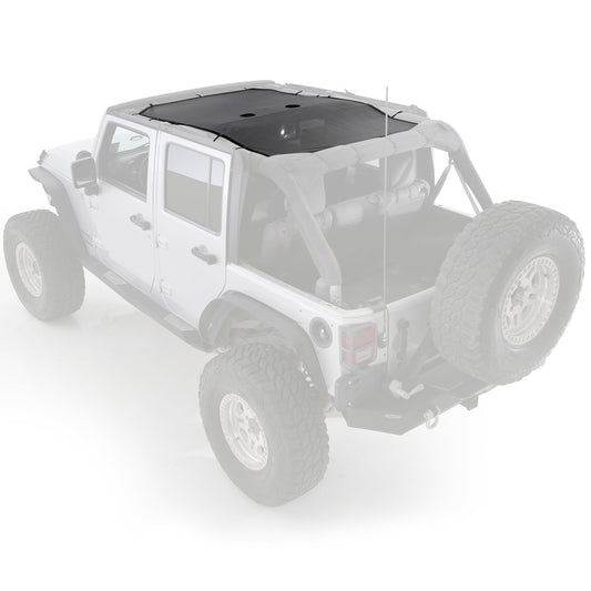Smittybilt 2007-2018 Jeep Wrangler JKU Cloak Extended Mesh Top, Mesh, 95500