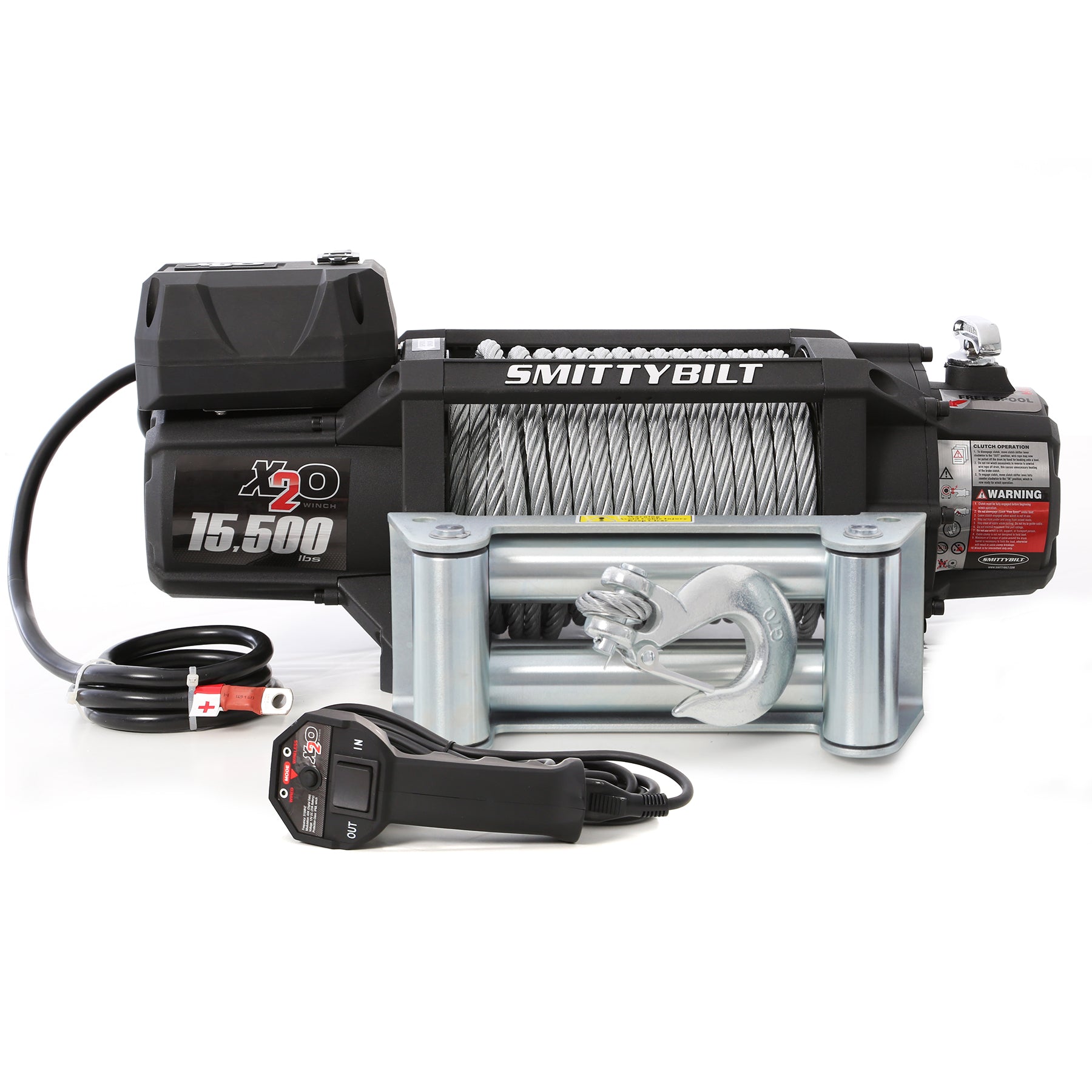 Smittybilt X2O Gen 2 15,500 lb Winch with Steel Cable, Universal, 97515