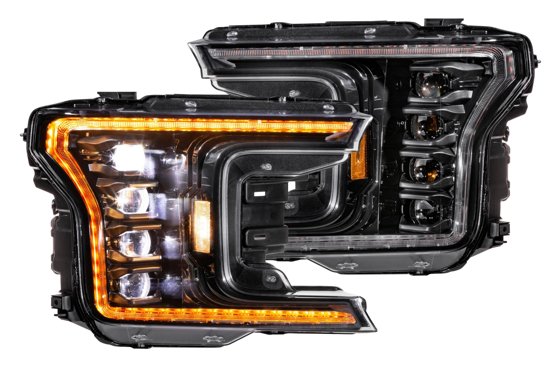 Morimoto Ford F-150 XB LED Headlights, 2018-2020, Pair, ASM Amber DRL, LF501.2-A-ASM