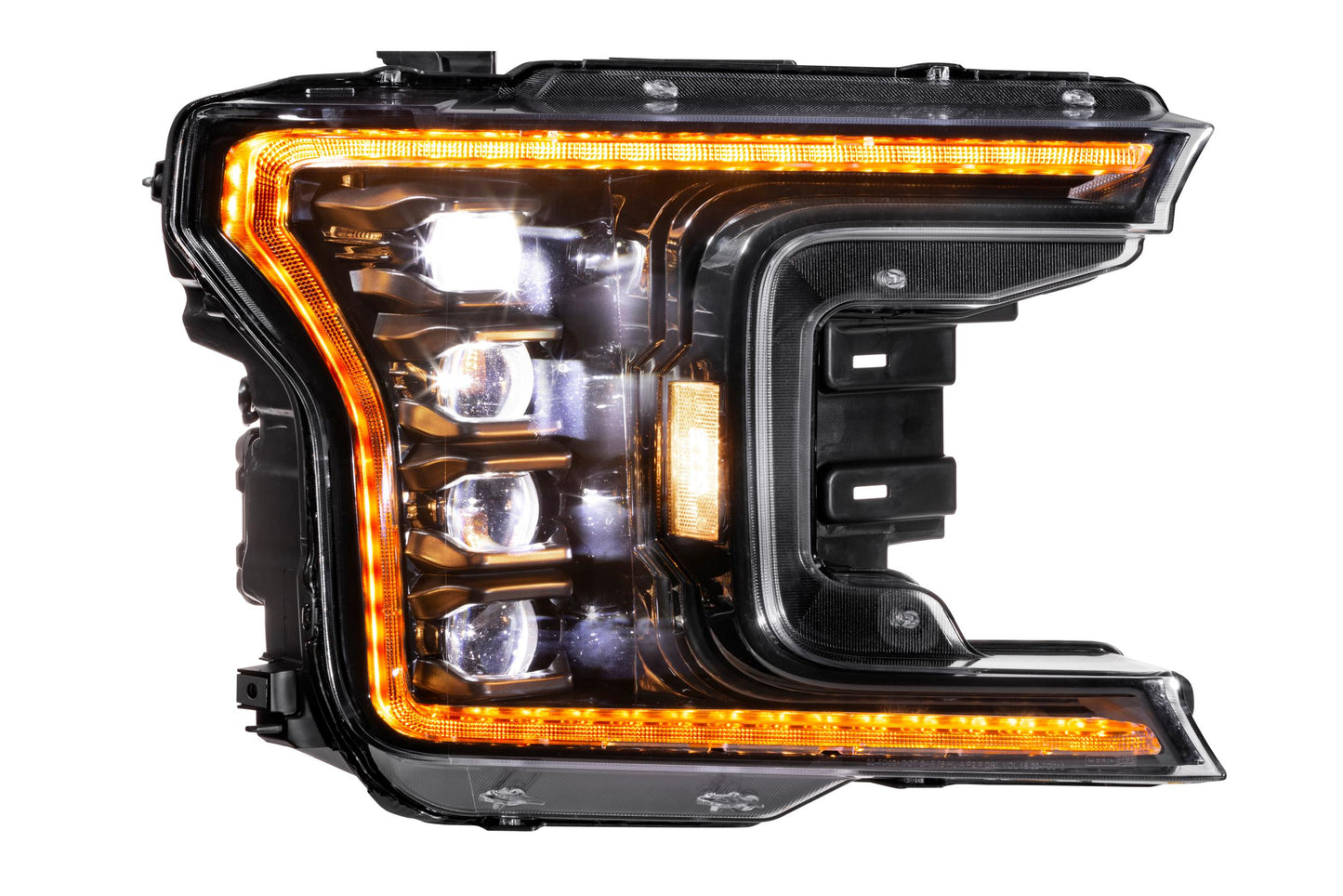 Morimoto Ford F-150 XB LED Headlights, 2018-2020, Pair, ASM Amber DRL, LF501.2-A-ASM