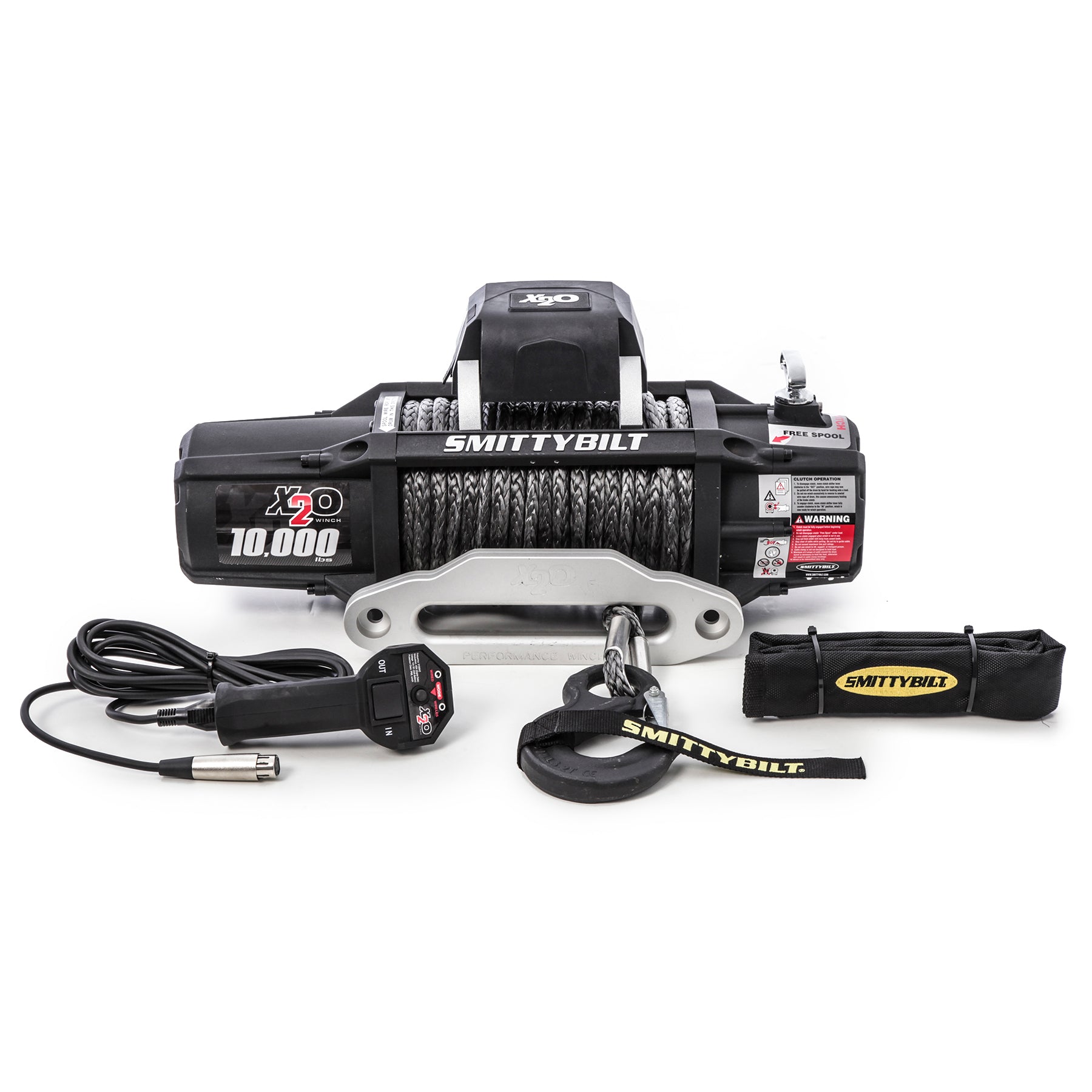 Smittybilt X2O Gen 2 10,000 lb Comp Winch with Synthetic Rope, Universal, 98510