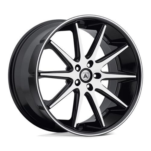 Asanti ABL-4 Capella Machined Face Black Lip Wheels