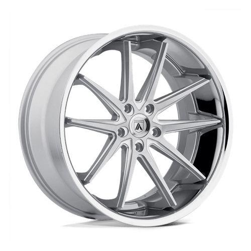 Asanti ABL-5 Altair Silver Machined SS Lip Wheels