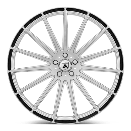 Asanti ABL-14 Polaris Brushed Silver Carbon Fiber Insert Wheels