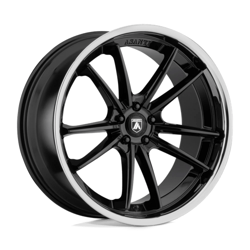 Asanti ABL-23 Sigma Gloss Black Chrome Lip Wheels