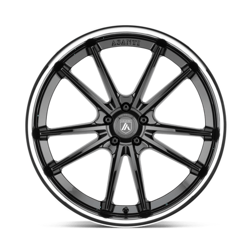 Asanti ABL-23 Sigma Gloss Black Chrome Lip Wheels