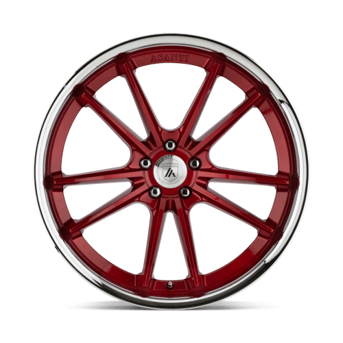 Asanti ABL-23 Sigma Candy Red With Chrome Lip Wheels