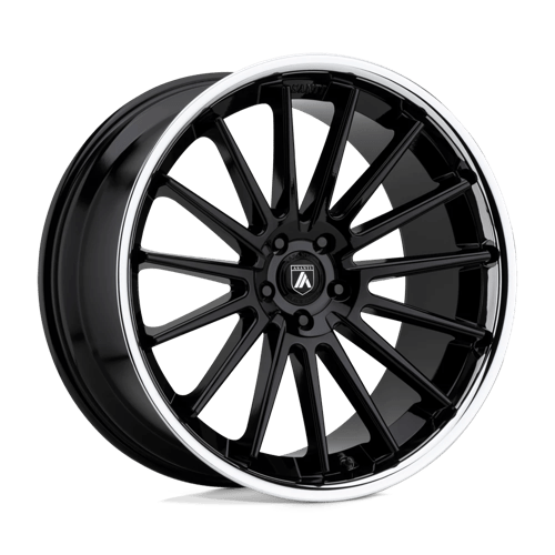 Asanti ABL-24 Beta Gloss Black Chrome Lip Wheels