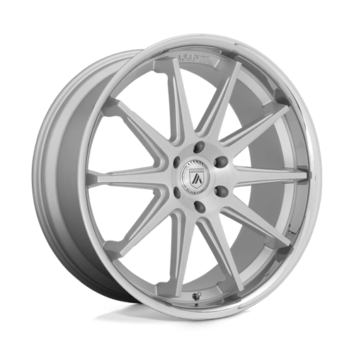 Asanti ABL-29 Emperor Brushed Silver With Chrome Lip Wheels