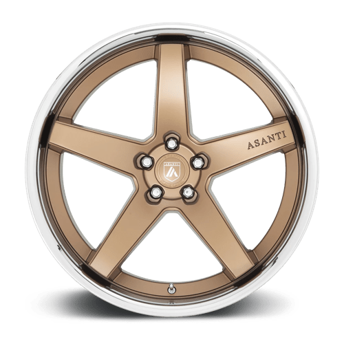 Asanti ABL-31 Regal Satin Bronze With Chrome Lip Wheels