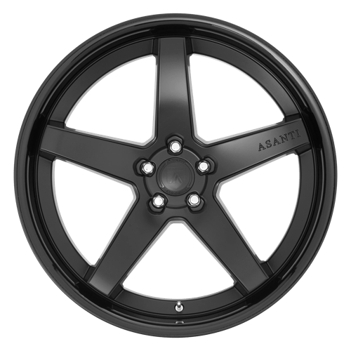 Asanti ABL-31 Regal Satin Black Gloss Black Lip Wheels