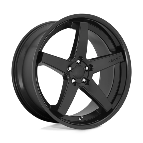 Asanti ABL-31 Regal Satin Black Gloss Black Lip Wheels