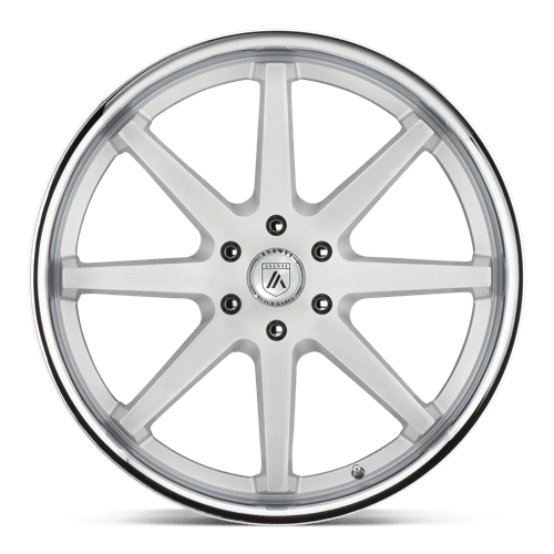 Asanti ABL-32 Kaiser Brushed Silver Chrome Lip Wheels