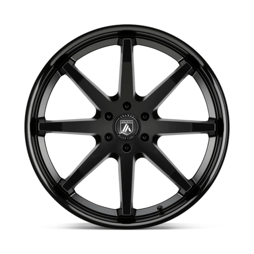 Asanti ABL-32 Kaiser Satin Black Gloss Black Lip Wheels