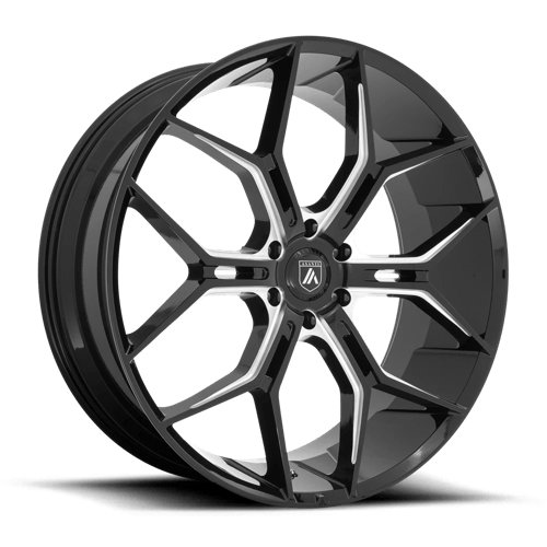 Asanti ABL-38 Monarch Truck Gloss Black Milled Wheels