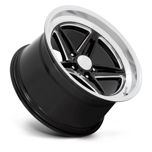 American Racing VN514 Groove Gloss Black Milled With Diamond Cut Lip Wheels