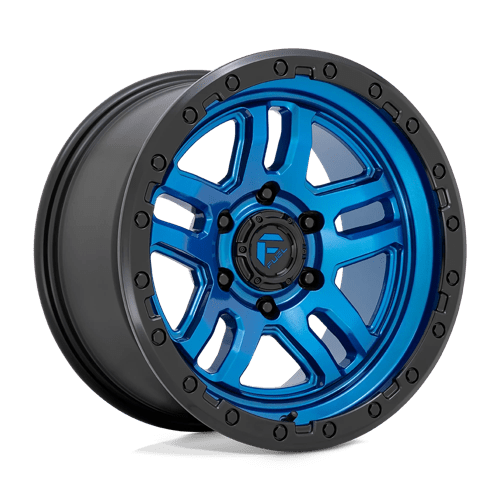 Fuel D790 Ammo Blue With Black Lip 1-Piece Wheels