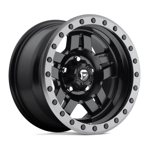 Fuel D557 Anza Matte Black Gun Metal Ring 1-Piece Wheels