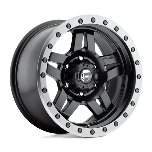 Fuel D557 Anza Matte Black Gun Metal Ring 1-Piece Wheels