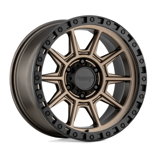 American Racing AR202 Matte Bronze Black Lip Wheels