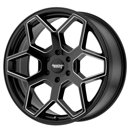 American Racing AR916 Gloss Black Milled Wheels