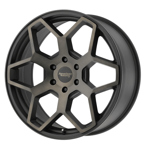 American Racing AR916 Satin Black With Dark Tint Clear Coat Wheels