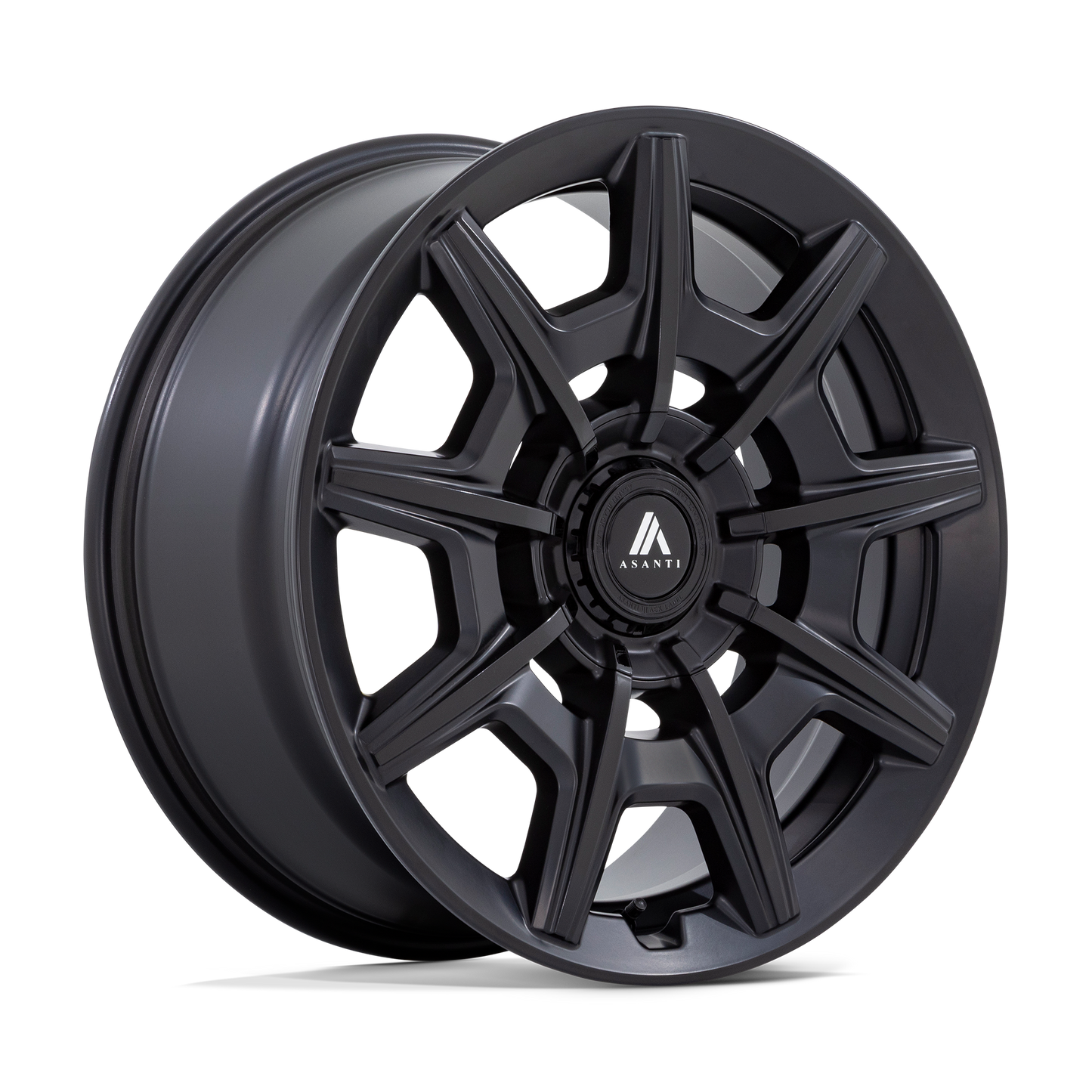 Asanti AB041 Esquire Satin Black With Gloss Black Face Wheels