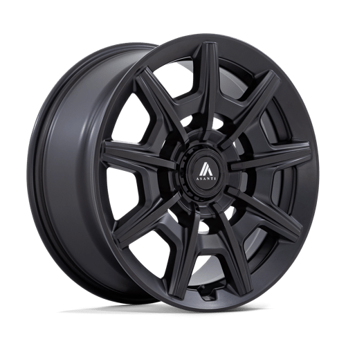 Asanti AB041 Esquire Satin Black With Gloss Black Face Wheels