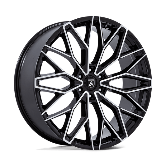 Asanti AB050 Mogul 6 Gloss Black W/ Machined Face Wheels