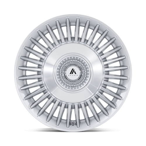 Asanti ABL-40 Tiara Gloss Silver With Bright Machined Face Wheels