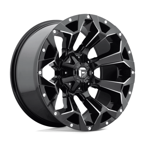 Fuel D576 Assault Gloss Black Milled 1-Piece Wheels