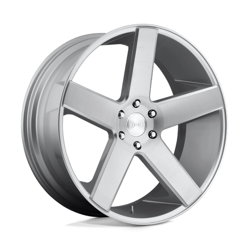 DUB S218 Baller Gloss Silver Brushed 1-Piece Wheels