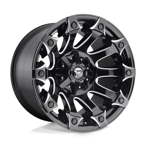 Fuel D578 Battle Axe Gloss Black Milled 1-Piece Wheels