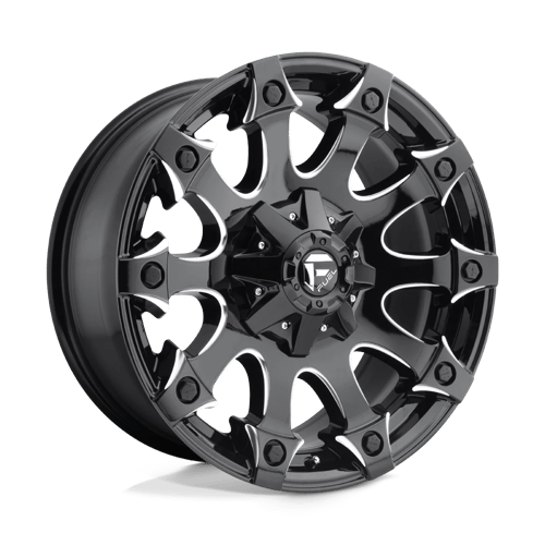 Fuel D578 Battle Axe Gloss Black Milled 1-Piece Wheels