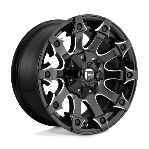 Fuel D578 Battle Axe Gloss Black Milled 1-Piece Wheels