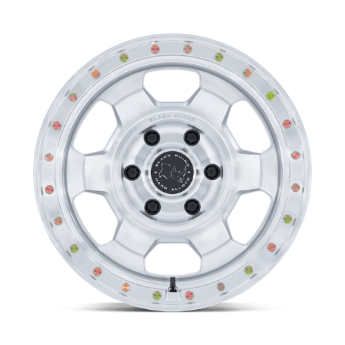 Black Rhino BR029 Trooper Gloss Silver with Machined Face Wheels, Cast Aluminum
