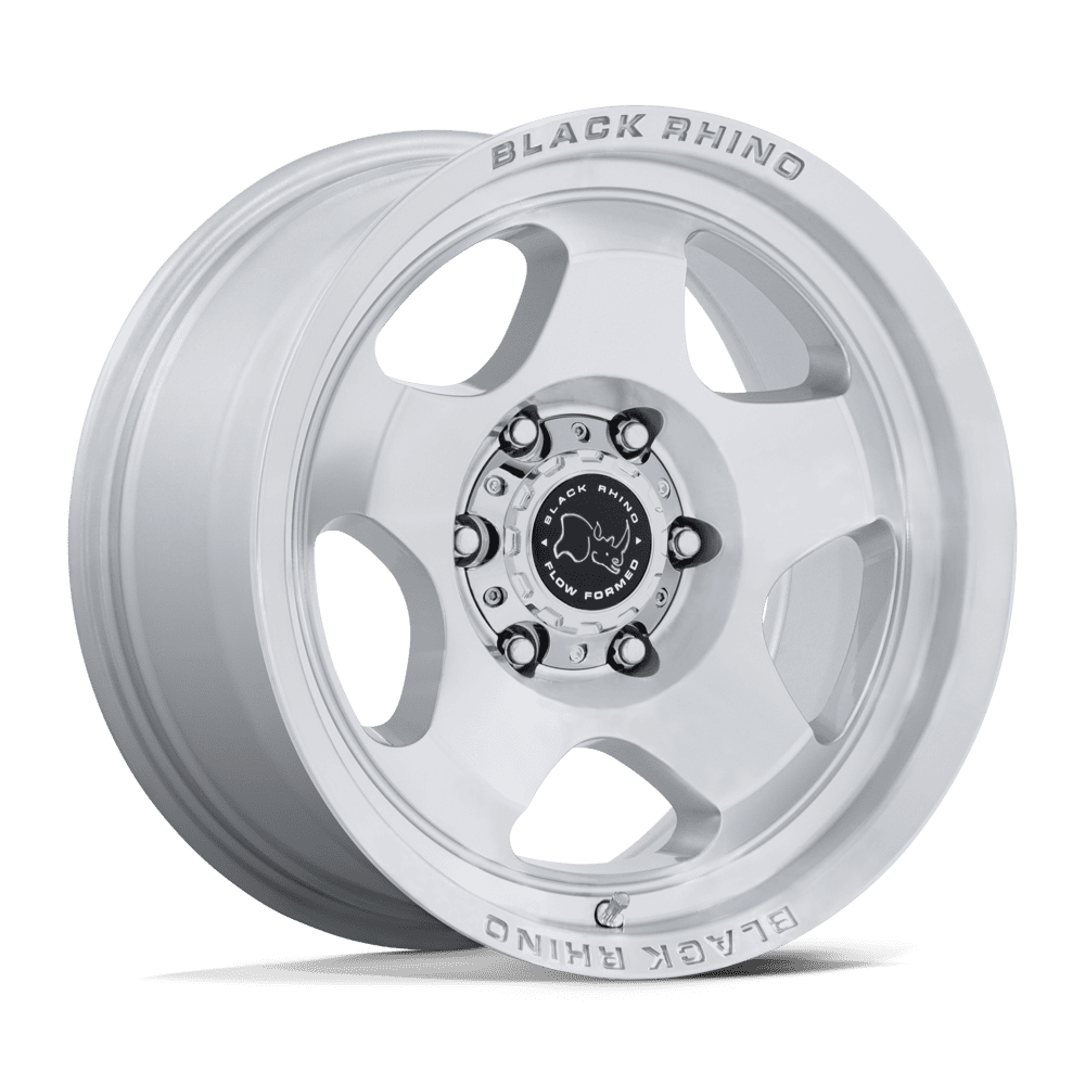 Black Rhino BR031 Sol Gloss Silver with Machined Face Wheels, Flow Formed, Aluminum