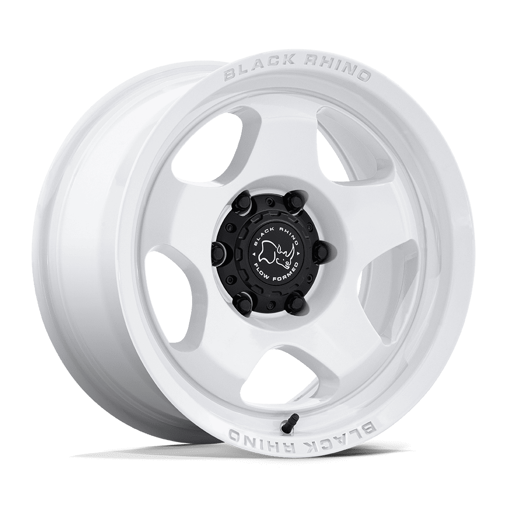 Black Rhino BR031 Sol Gloss White Wheels, Flow Formed, Aluminum