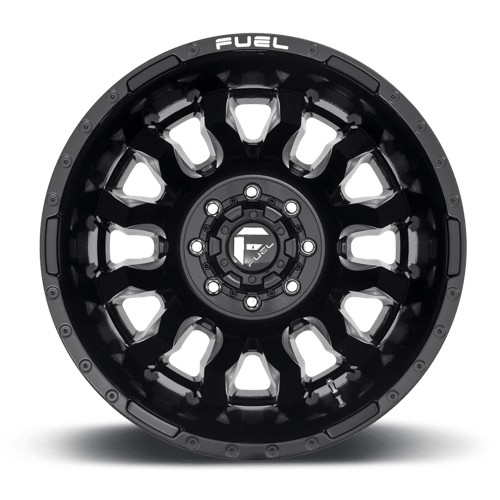 Fuel D673 Blitz Gloss Black Milled 1-Piece Wheels