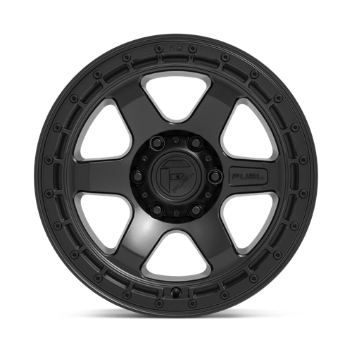 Fuel D750 Block Matte Black With Black Ring 1-Piece Wheels